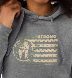 SPARTAN By CRAFT Strong Flag Hoodie - Women's 7 SPARTAN By CRAFT Strong Flag Hoodie - Women's -Spartan CRAFT Spartan Womens Strong Flag Hoodie Grey 4