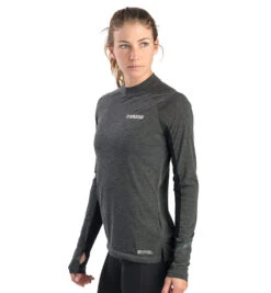 SPARTAN By CRAFT SubZ LS Wool Tee - Women's -Spartan CRAFT Womens Subz LS Wool Tee Black 2