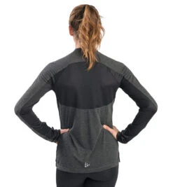 SPARTAN By CRAFT SubZ LS Wool Tee - Women's -Spartan CRAFT Womens Subz LS Wool Tee Black 3