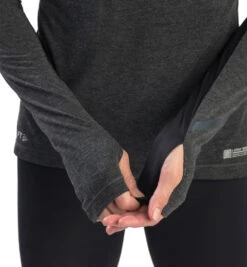 SPARTAN By CRAFT SubZ LS Wool Tee - Women's -Spartan CRAFT Womens Subz LS Wool Tee Black 5