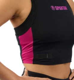 SPARTAN By CRAFT Hypervent Cropped Top - Women's -Spartan CRAFT Womens Trail Hypervent Cropped Top Black Roxo 5