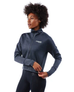SPARTAN By CRAFT Charge Sweat Jacket - Women's -Spartan CRAFT Womens Charge Crop Jacket Black 2