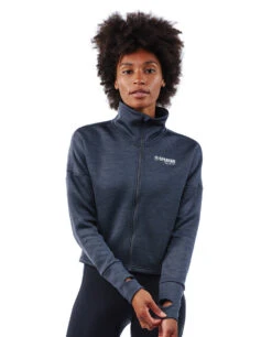 SPARTAN By CRAFT Charge Sweat Jacket - Women's -Spartan CRAFT Womens Charge Crop Jacket Black 3