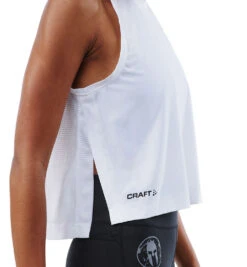 SPARTAN By CRAFT Studio High Slit Top - Women's -Spartan CRAFT Womens High Slit Top White 4