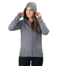 SPARTAN By CRAFT Icon Zip Hood - Women's -Spartan CRAFT Womens Icon FZ Hoodie Grey 5