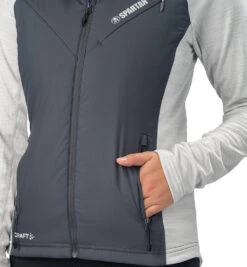 SPARTAN By CRAFT Polar Midlayer Jacket - Women's -Spartan CRAFT Womens Polar Midlayer Grey 4