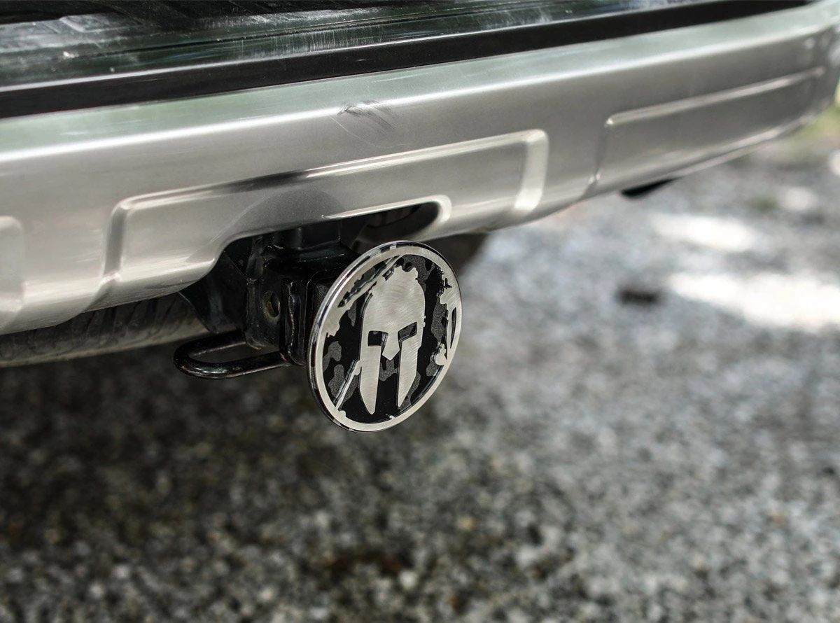 SPARTAN Helmet Trailer Hitch Cover - Camouflage 8 SPARTAN Helmet Trailer Hitch Cover - Camouflage - Image 8