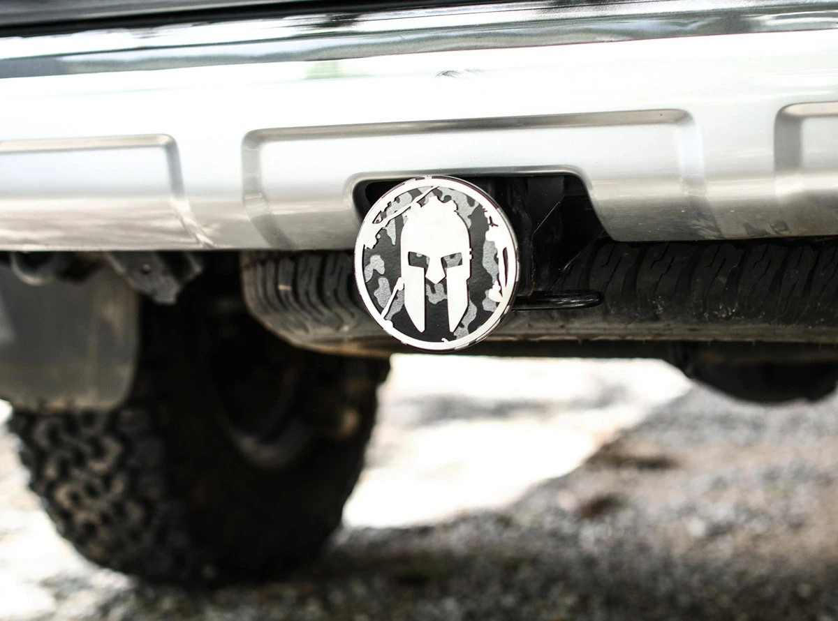 SPARTAN Helmet Trailer Hitch Cover - Camouflage 9 SPARTAN Helmet Trailer Hitch Cover - Camouflage - Image 9