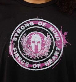 SPARTAN Mind & Heart Crop Tee - Women's -Spartan SPARTAN Womens Strong of Mind Crop Tee Black 5
