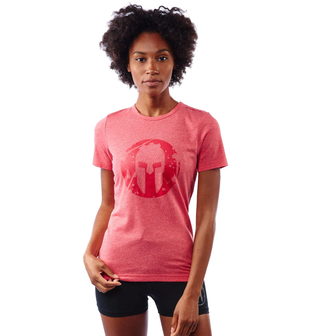 SPARTAN By CRAFT Helmet Logo Tri-Blend SS Tee - Women's 1 SPARTAN By CRAFT Helmet Logo Tri-Blend SS Tee - Women's