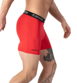 SPARTAN By CRAFT Greatness Boxer 2pk - Men's -Spartan Spartan CRAFT Men Greatness Boxer 6 inch Red 2