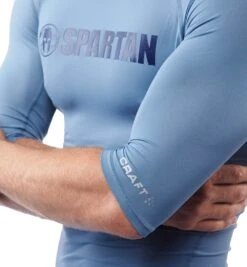 SPARTAN By CRAFT Pro Series Compression SS Top - Men's -Spartan Spartan Craft Mens Pro Series Compression SS Top Slate 4