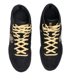 SPARTAN Combat Yianni Wrestling Shoe - Men's -Spartan Spartan Mens Combat Yianni Wrestling Shoe Badger Black Gold 5