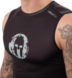 SPARTAN By CRAFT Delta 2.0 Compression Singlet - Men's -Spartan Spartan Mens Craft Delta 2.0 Compression Singlet Black Woods 7 c94baa4a 2e37 4b6e 9228 a6ca5eafef22