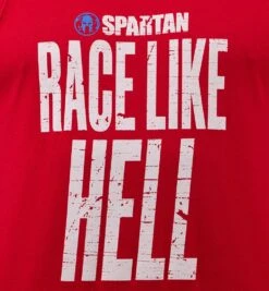 SPARTAN Race Like Hell Tank - Men's -Spartan Spartan Mens Race Like Hell Tank Red 3