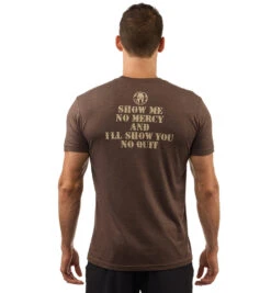 SPARTAN Show No Mercy Tee - Men's -Spartan Spartan Mens Show No Mercy Tee Brown 3