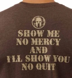 SPARTAN Show No Mercy Tee - Men's -Spartan Spartan Mens Show No Mercy Tee Brown 5
