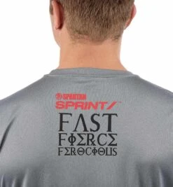 SPARTAN Sprint Tech Tee - Men's -Spartan Spartan Mens Sprint Tech Tee Grey 4