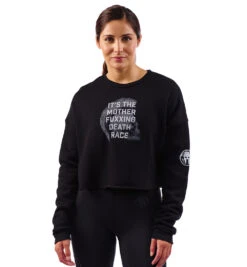 SPARTAN Death Race Fleece Crew - Women's -Spartan Spartan Womens Death Race Fleece Crew Hoodie Black 1
