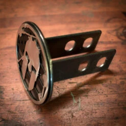 SPARTAN Flag Trailer Hitch Cover - Black -Spartan Spartan Flag Hitch 6