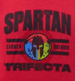 SPARTAN Trifecta Classic Tee - Men's -Spartan spartan mens trifecta classic red tee alt2